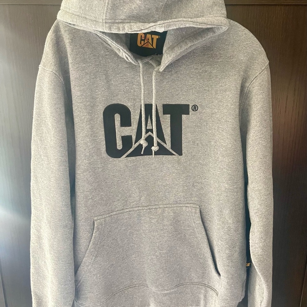 Caterpillar brand CAT Gray Hoodie size medium
